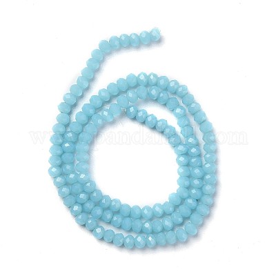 Стеклянные бусы граненые рондель GLAA-I033-3mm-M-1