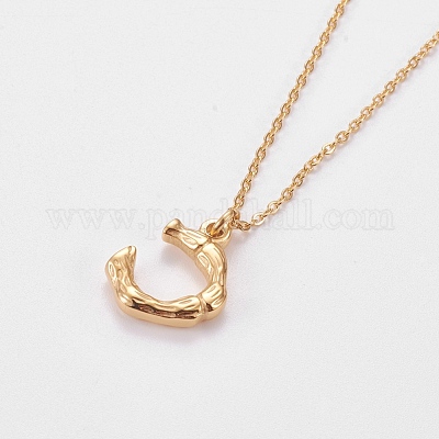 Ожерелья с подвесками из нержавеющей стали 304 NJEW-L155-14-1