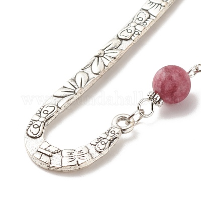 Тибетском стиле сплава закладки AJEW-JK00182-04-1