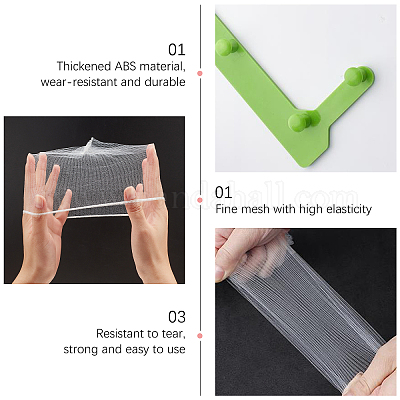 2 комплект из 2-х видов пластиковых сеток для раковины AJEW-GA0002-76-1