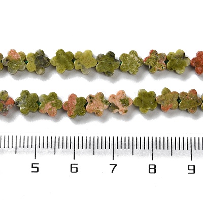 Природные Unakite бисер нитей G-B138-C07-01-1