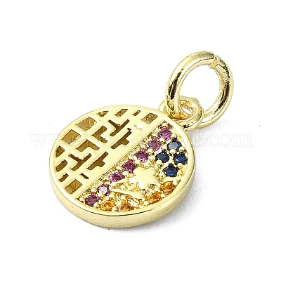 Латунные подвески из микро-паве KK-H475-18G-03-1