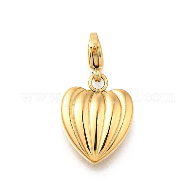 Подвесные украшения из нержавеющей стали 304 в форме сердца STAS-R159-41G-06-1