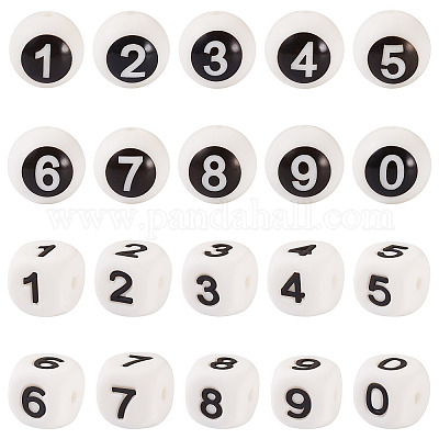 40шт 20 стиля силиконовые бусины SIL-TA0002-54-1