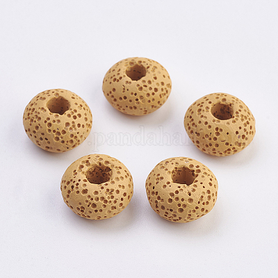 Европейские бусины из натуральной лавы G-E477-A03-1