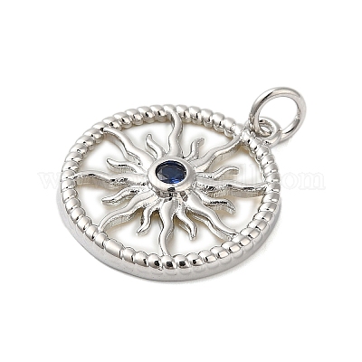 Подвески в виде ракушек из латуни и циркония KK-S372-20P-1