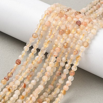 Природный цитрин бисер нитей G-H002-A01-01-1