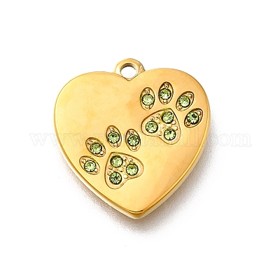 Подвески из нержавеющей стали 304 со стразами STAS-R159-55G-03-1