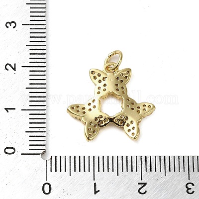 Латунные микропаве прозрачные подвески с фианитом KK-U005-01O-G-1