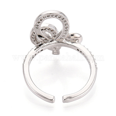 Узел латунный микропаве кубический цирконий чашка колышек закрепка кольца KK-N274-23P-1