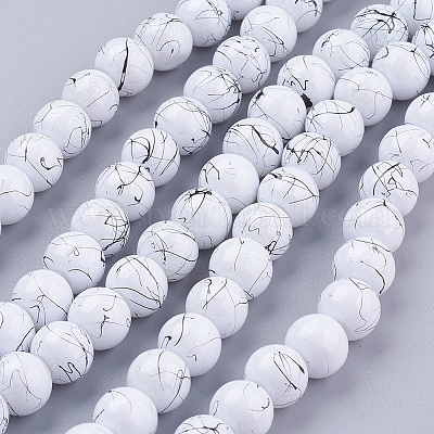 Строковые стеклянные бусины в нитях GLAD-S074-8mm-74-1