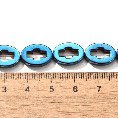 Гальванические нити из синтетических немагнитных гематитовых бусин G-L613-Z01-03A-1