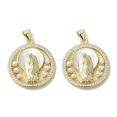 Латунные подвески из ракушек KK-I708-16C-G-1