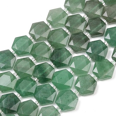 Естественный зеленый авантюрин бисер нитей G-G144-A04-01A-1