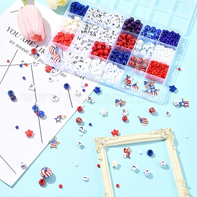 Наборы для изготовления ювелирных изделий своими руками ко Дню независимости DIY-FS0006-52-1