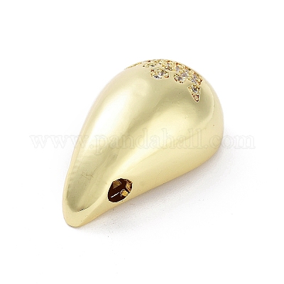 Покрытие стойки латунь микропаве прозрачные подвески из кубического циркония KK-H474-18G-01-1