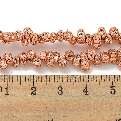 Гальванические бусины из натуральной лавы G-I360-U02-03-1