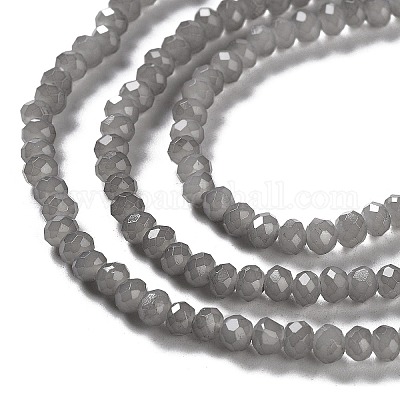 Запекание расписных стеклянных бусин с имитацией нефрита DGLA-A034-J4MM-A43-1