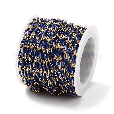 Ионное покрытие (ip) 304 нержавеющая сталь эмалированная витая овальная цепь звеньев CHS-K019-02G-01-1