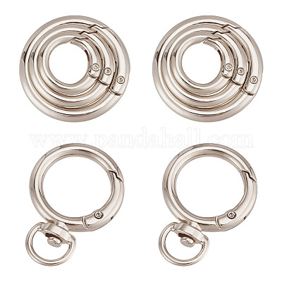 16шт 4 стиля сплава пружинное кольцо ворот FIND-DR0001-69P-1