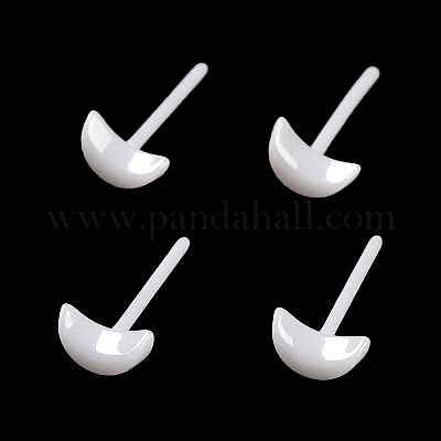 Гипоаллергенные серьги-гвоздики из биокерамики с цирконием и керамикой EJEW-Z023-10E-1