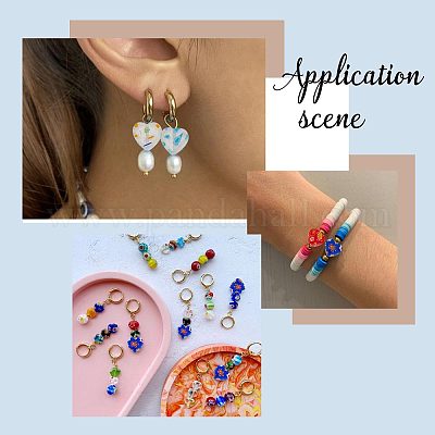 Wholesale SUNNYCLUE DIY Millefiori Glass Beads Earring Making Kit