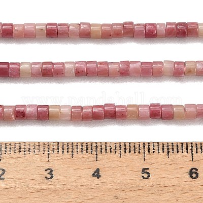 Природные родонит бисер нитей&nbsp;G-P608-A16-01-1