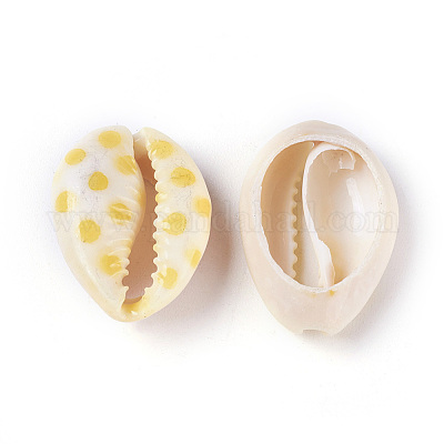 Perles de cauris imprimées&nbsp;SHEL-X0004-02-1
