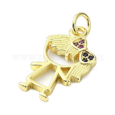 Латунные подвески из микро-паве KK-H475-13G-03-1