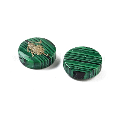 Синтетические малахитовые шарики G-F775-D03-1