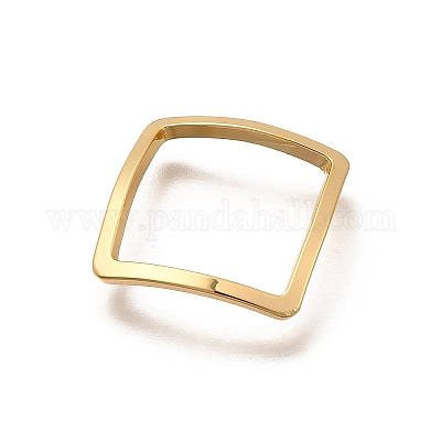 Латунные кольца-звенья с открытой задней частью KK-B152-08C-G-1