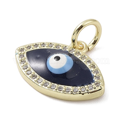 Настоящие 18к позолоченные латунные подвески с микропаве и кубическим цирконием KK-L209-072G-02-1