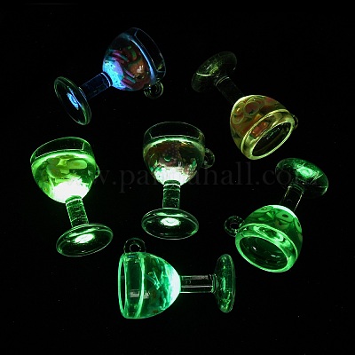 Подвески из светящейся прозрачной смолы RESI-K048-08-1