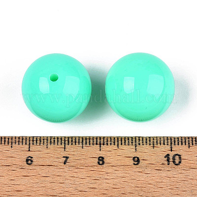 Флуоресценции коренастый акриловые бусины MACR-R517-20mm-06-1