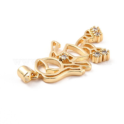 Стойки обшивки латунь микро проложить Циркон подвеску ZIRC-C035-15G-1