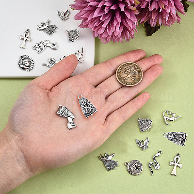 100 шт.10 подвески из сплава в тибетском стиле TIBEP-CJ0001-33-1