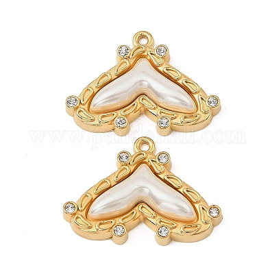 Подвески из АБС-пластика с жемчугом STAS-T068-84G-1