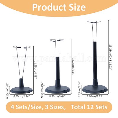 12 набор из 3-х видов пластика с железной подставкой для кукол для моделей ODIS-FH0001-18-1