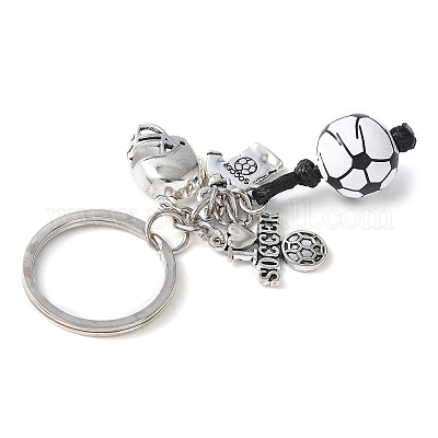 Брелок из сплава и дерева KEYC-JKC01187-03-1