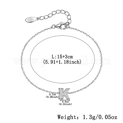 925 браслет-цепочка из стерлингового серебра HX4694-4-1