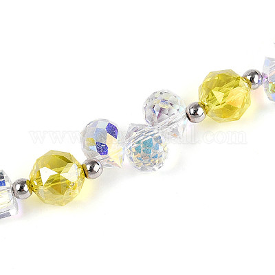 Стеклянные и акриловые и ccb бусины нити MAK-T011-05F-1