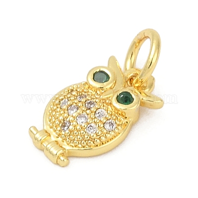 Латунные микро проложить кубического циркония подвески KK-G526-07G-1