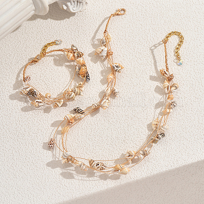 Набор из нескольких браслетов и ожерелий в стиле бохо для женщин MF0861-1