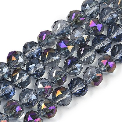 Прозрачные стеклянные бусины гальваническим пряди EGLA-N002-34C-C17-1