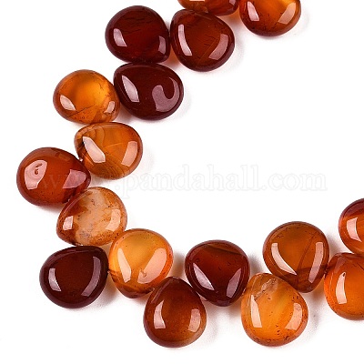 Chapelets de perles rouges en agate naturelle&nbsp;G-T138-123-1