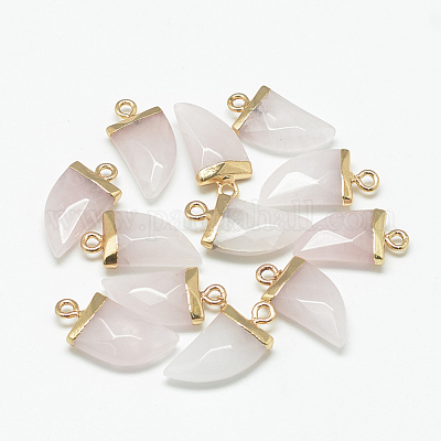 Естественно розового кварца отметил кулоны X-G-Q966-11-1