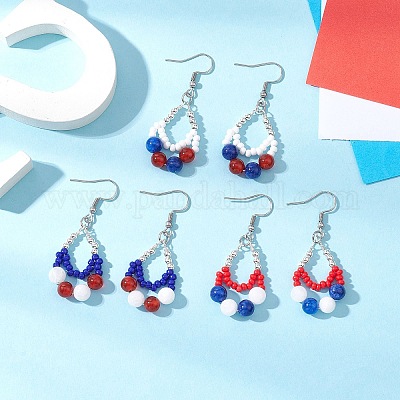 Серьги-капли из нержавеющей стали 304 EJEW-MZ00462-1