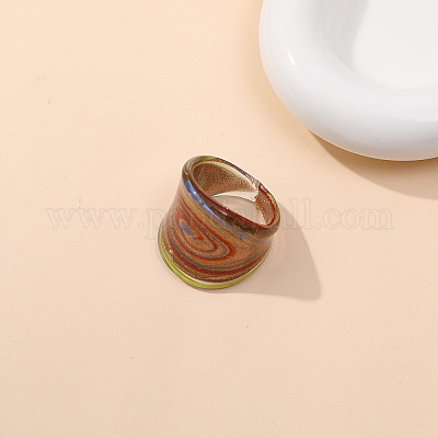 Стеклянные кольца для пальцев в стиле дуньхуан FS-WGA00D8-01-1