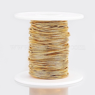 Ионное покрытие (ip) 304 нержавеющая сталь венецианские цепи/цепи коробчатого типа CHS-H016-03G-10M-1