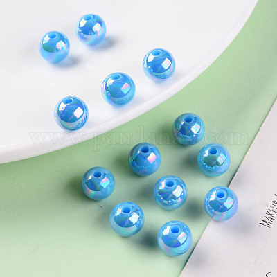 Непрозрачные акриловые бусины MACR-S370-D10mm-7-1